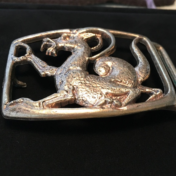 Vintage Brass Dragon Belt Buckle main image 10